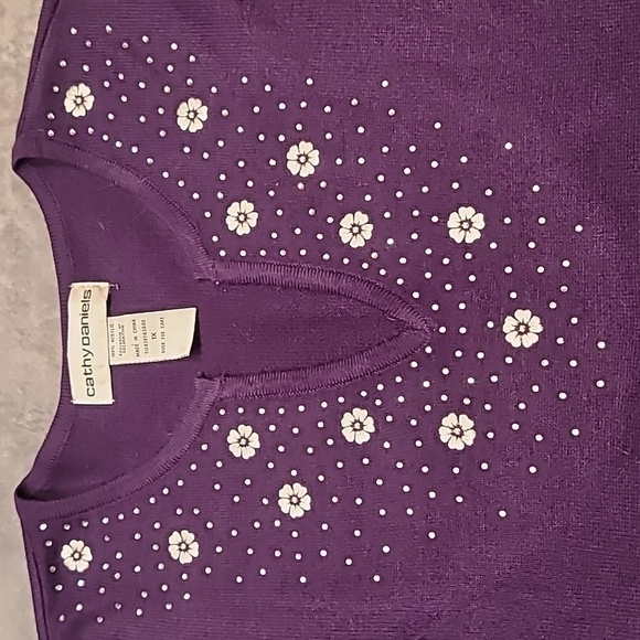 0485. EUC ~ 1X ~ Cathy Daniels ~ Lucious Amethyst 💜 w/a Little Sparkle ~ ✨️ - Picture 2 of 9